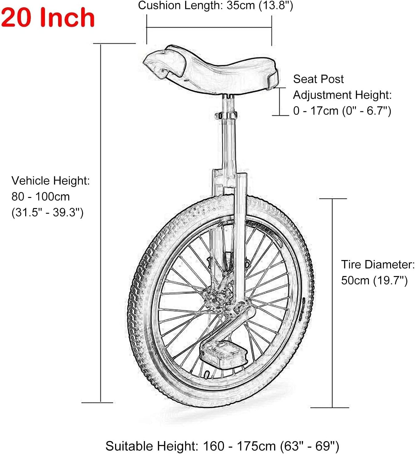 LJYT Wheelbarrow with Aluminum Alloy Frame, 20-inch Wheelbarrow for Kids/Boys/Girls Beginners, Non-Slip Mountain Tires, Balance Bike Exercises