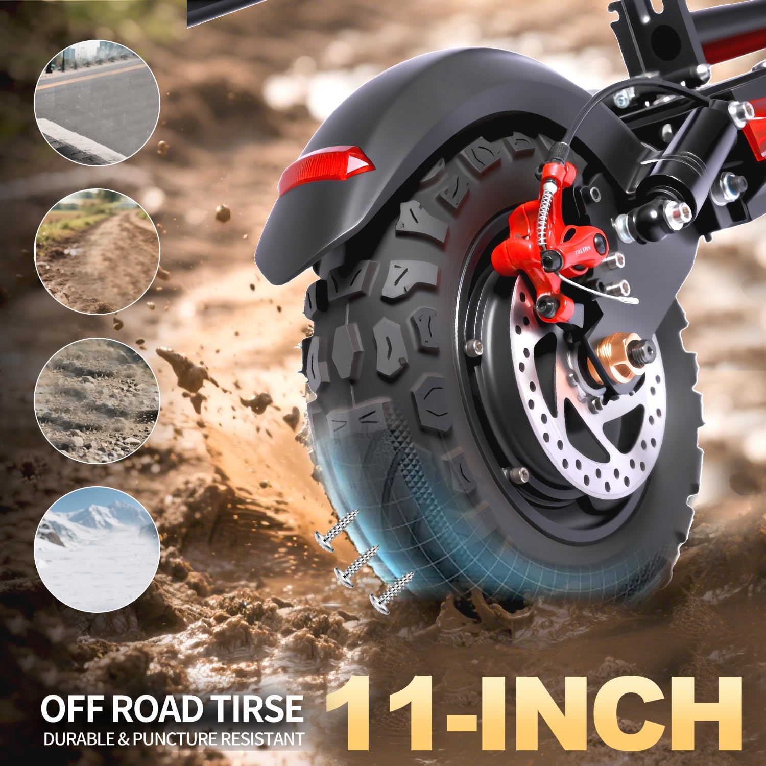 Electric Scooter for Adults, 32 Miles Long Range, 34 Mph Max Speed, 11