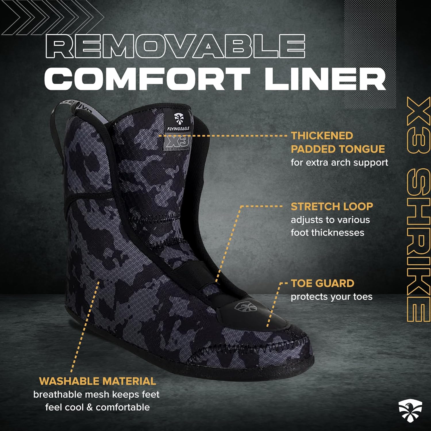 Flying Eagle X3 Shrike Freeskates - Aggressive Inline Skates for Men & Women, Adult Roller Skates Inline, Roller Skate, Skating Shoes for Outdoor, Rollerskates Adult