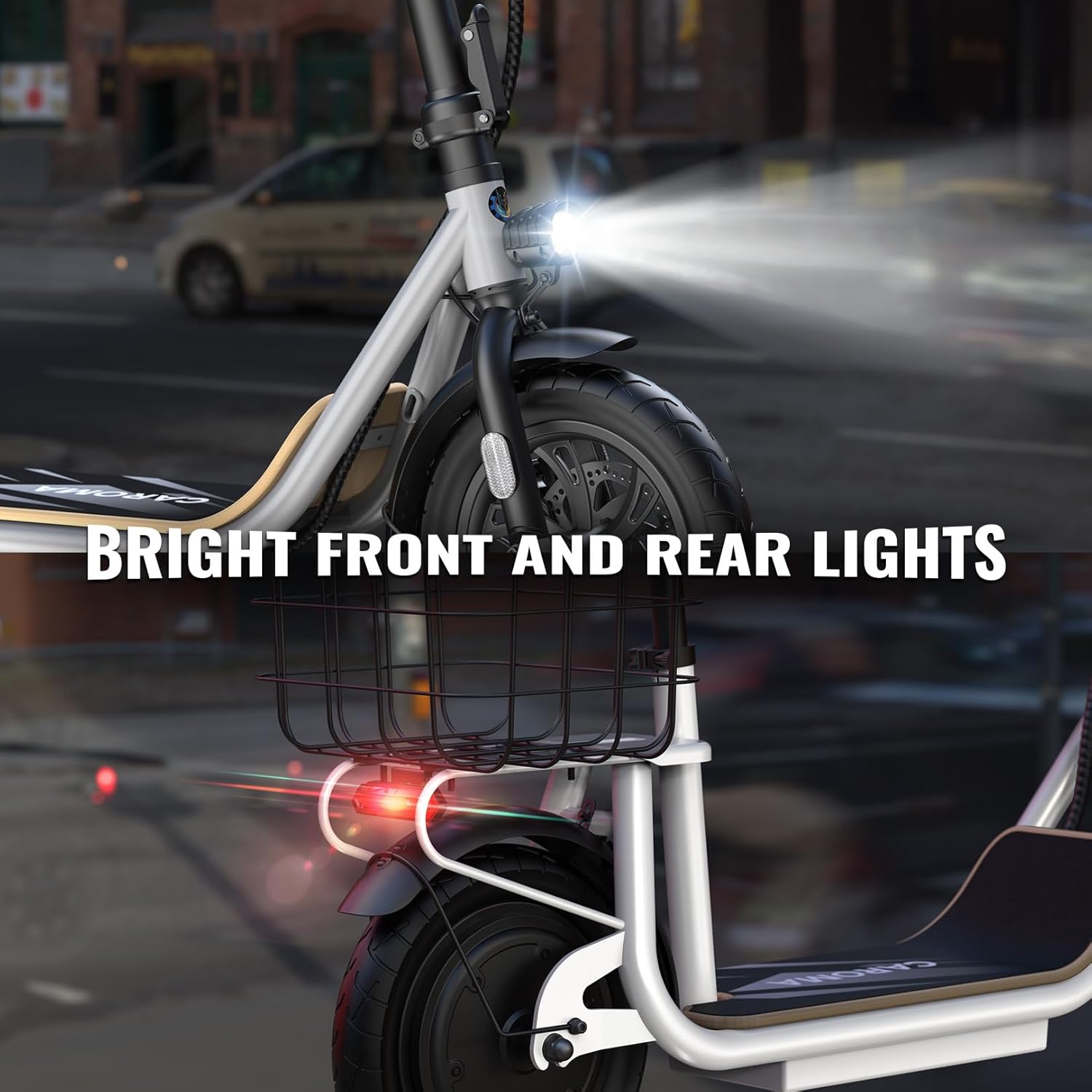 Caroma Peak 800W/1200W Electric Scooter with Seat 12