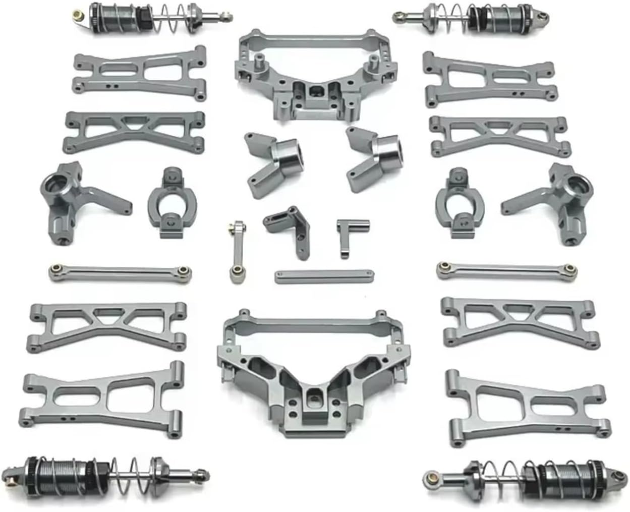 RC Cars Models For HSP 14321 14322 14331 14332 14421 14422 14431 14432 C8802 YDJ-D879 1/14 RC Car Parts Metal Upgrade Accessories Parts Replacement(Silver)