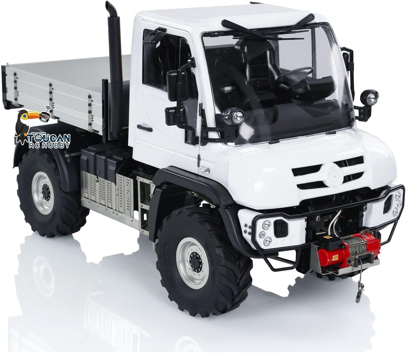 TOUCAN RC HOBBY 2Speed 4WD 1:10 RC Off-Road Vehicle UNI U423 4X4 Radio Control Rock Crawler Car Model Aluminum Box Light Sound Differential Lock for Adult