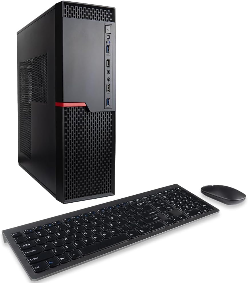 Envision S13 24-core i9-14900K, 32GB DDR5 RAM, 1TB NVME Gen4 SSD, WiFi 6 Windows 11 Pro, 10 USB, HDMI + DP, RJ45, KB + Mouse, Business SFF Desktop Computer PC w/Professional Accessories