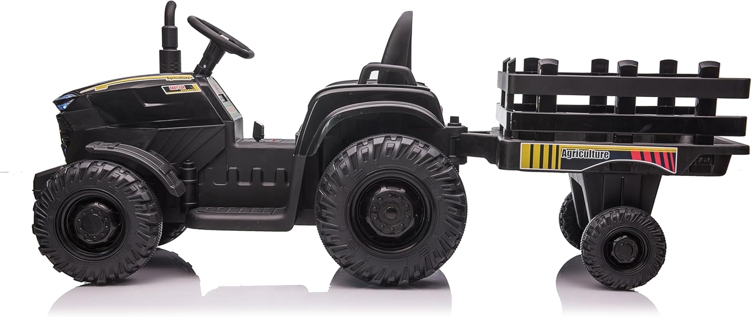 Ride on Car 7AH Electric Vehicle 12V Black Christmas Birthday Gifts for Boys Girls