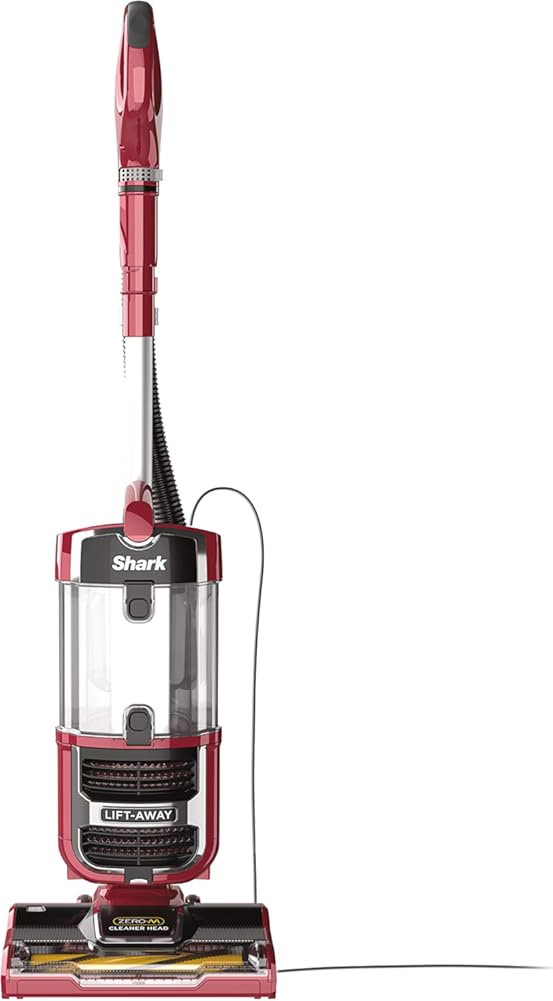 Shark ZU561 Navigator Lift-Away Speed Self Cleaning Brushroll Lightweight Upright Vacuum with HEPA Filter, Red Peony