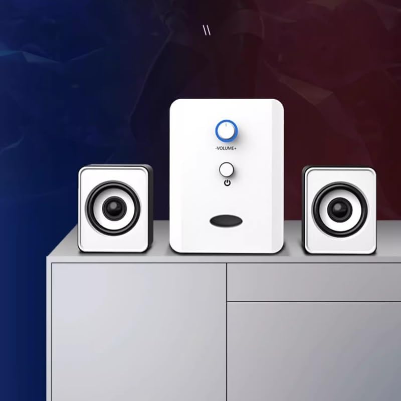 JSEIAJB Desktop Computer Speaker Home Desktop Subwoofer Wired Mini Speaker Speaker 2.1usb Small Speaker
