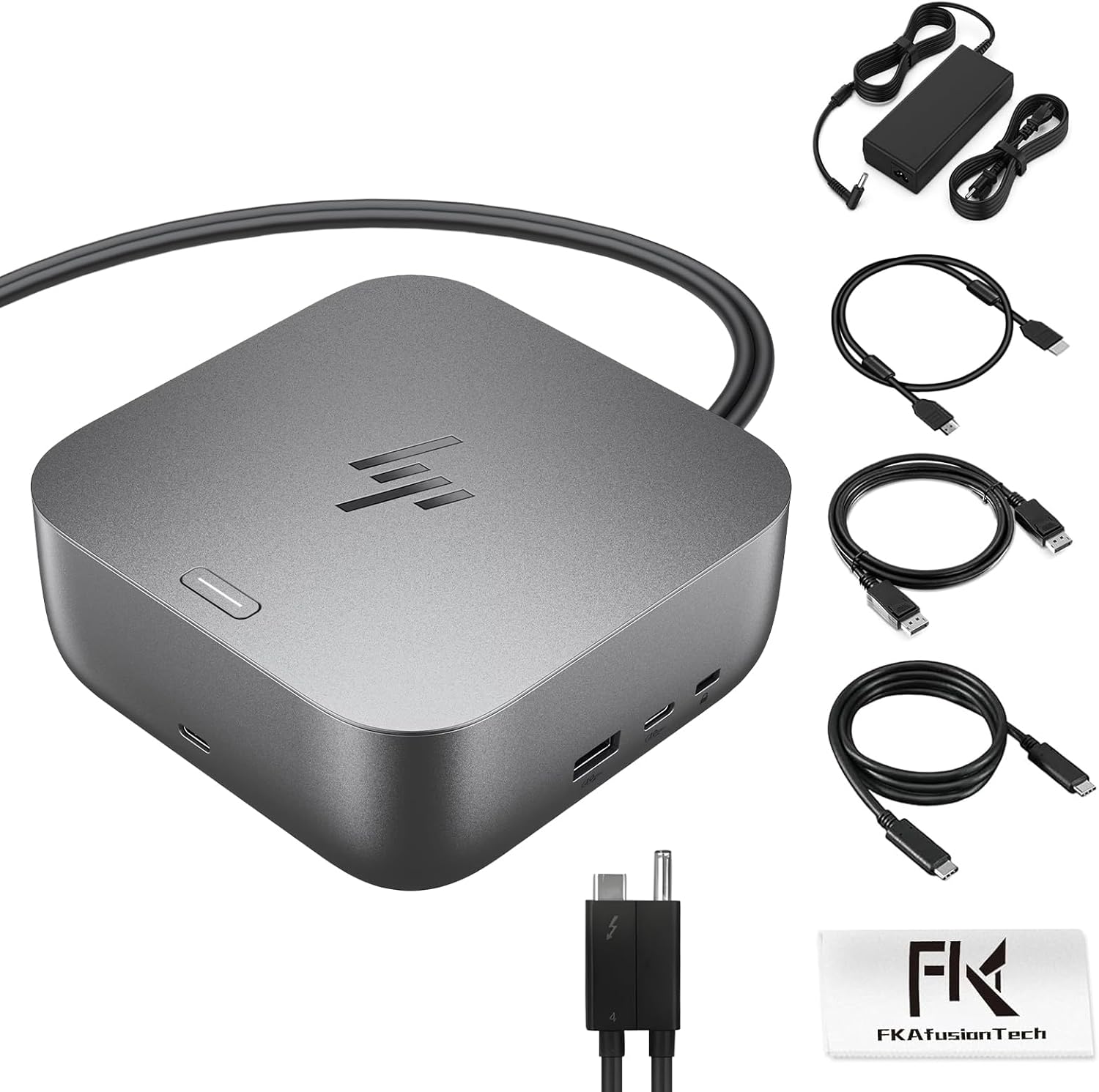 HP Docking Station for Laptop Dual Monitor and Charging Bundle - HP Thunderbolt 4 Ultra 280W G6 Dock with 280W AC Adapter, HDMI & DP Cable & USB-C Cable