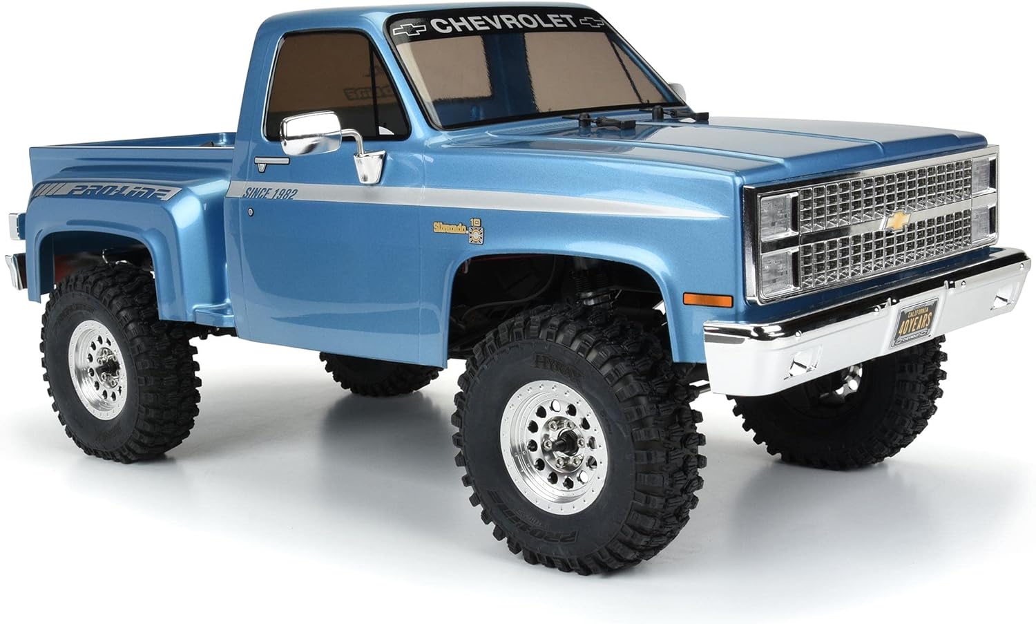 Axial RC Truck 1/10 SCX10 III Pro-Line 1982 Chevy K10 4WD Rock Crawler Brushed RTR (Battery and Charger Not Included), AXI03029, Blue