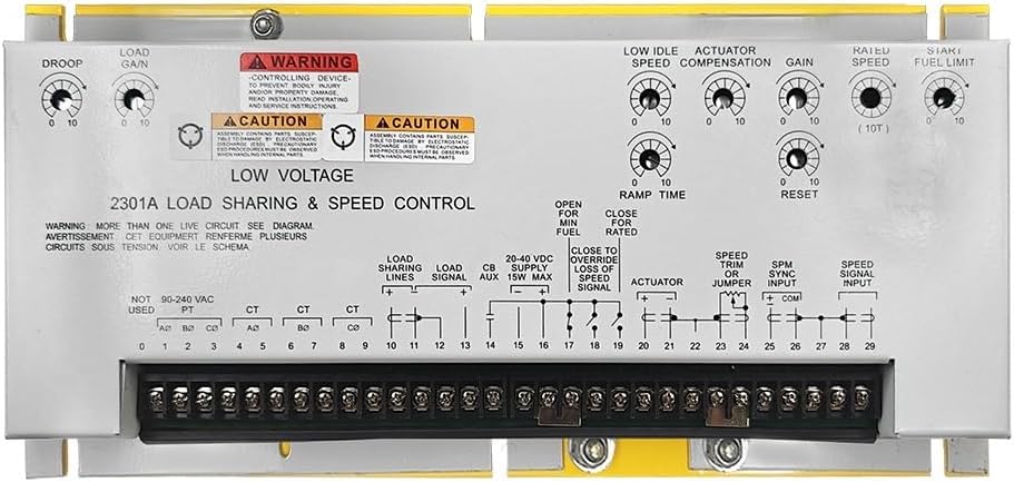 2301A 9907-018 Replace Generator Speed Controller Speed Control Unit Speed Governor Controller Panel