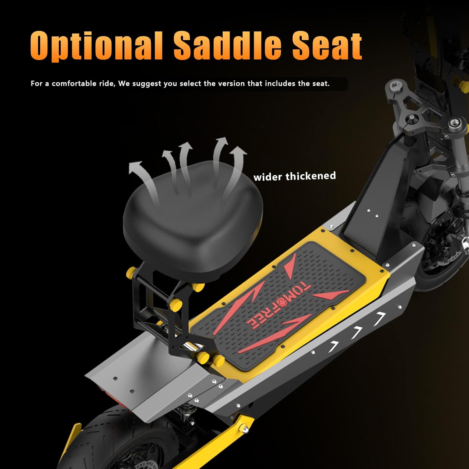 Tomofree 60V Electric Scooter Adults, 6000W Dual Motor Escooter Top Speed 50MPH,35Ah Battery 55 Miles Range, 11