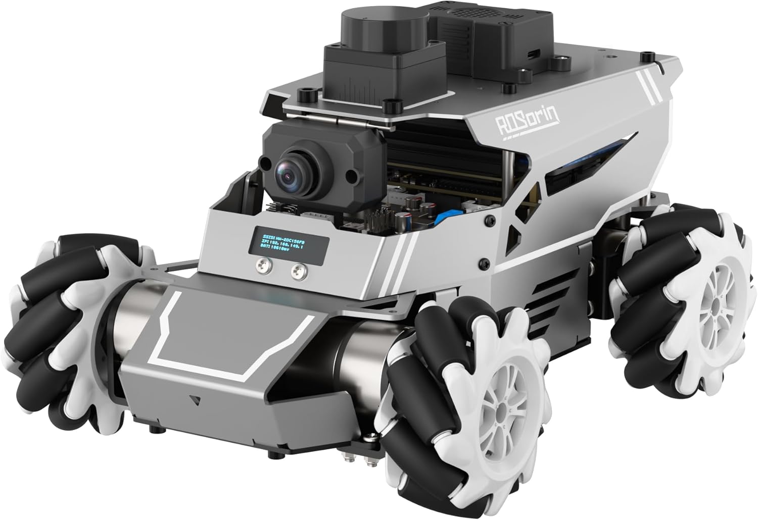 HIWONDER ROS2 Robot Car for Jetson RPi ChatGPT Large AI Models Depth Camera SLAM Mapping Navigation Autonomous Driving Programming Education Smart Robotic Car, ROSOrin Starter Kit & Jetson Nano 4GB