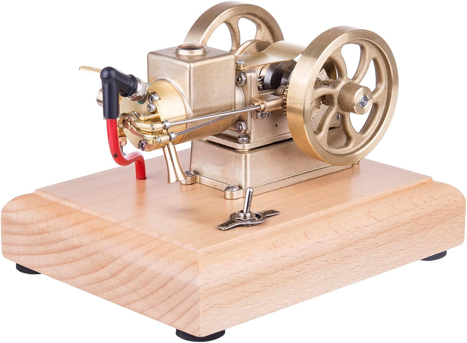 1.6CC Hit and Miss Engine Model Kit That Runs – Metal Water-Cooled Adjustable Speed Horizontal Micro Engine Collectible Internal Combustion Model for Adults Hobbyists