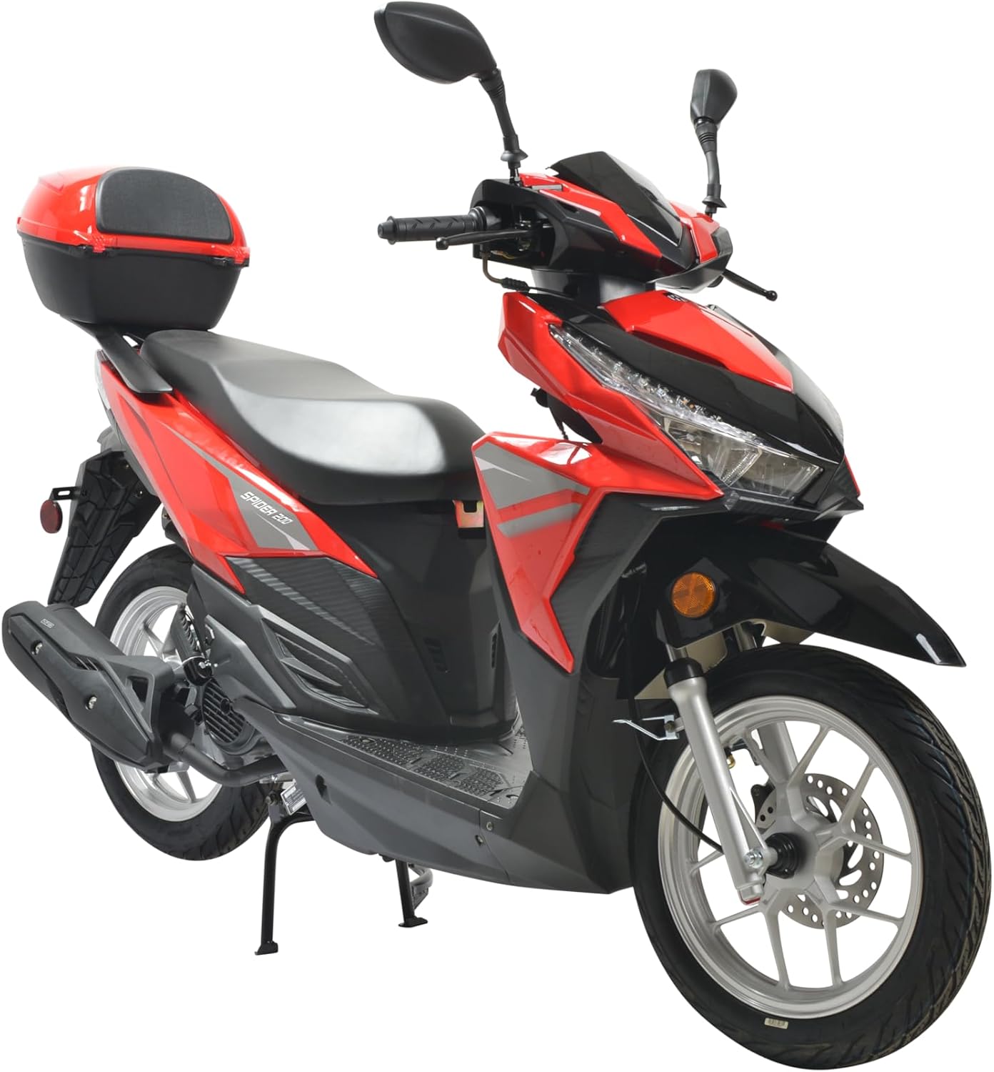 HHH Spider 200 Scooter EFI Fuel Injected Street Legal Scooter with 14