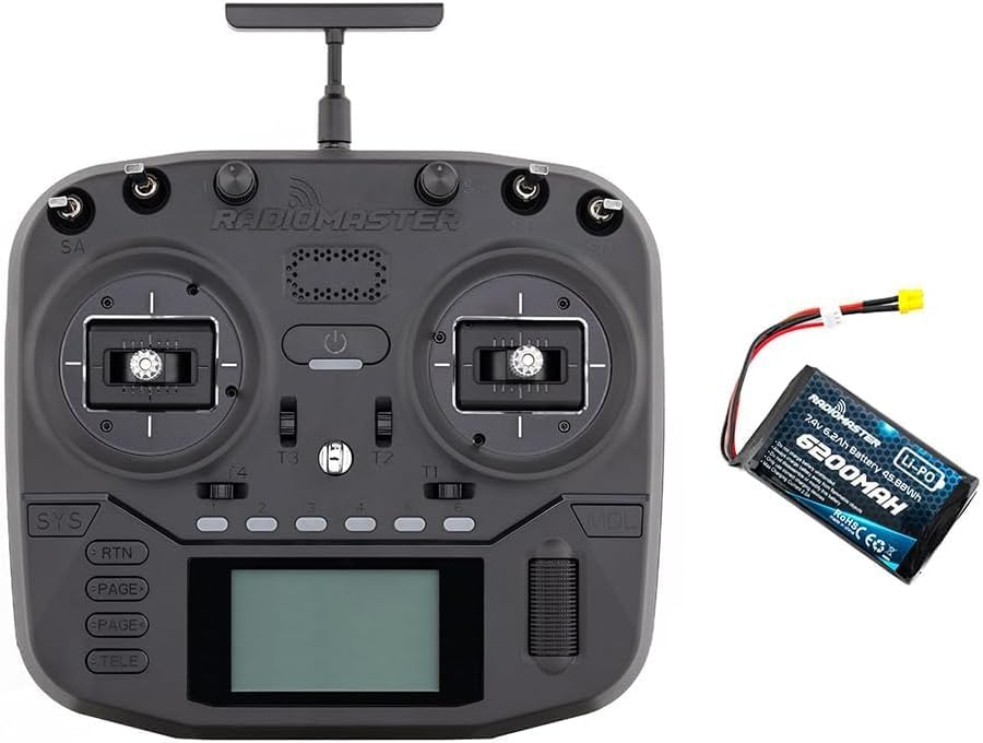 RadioMaster Boxer 2.4G 16ch Hall Gimbals Transmitter Radio Control ELRS 4in1 CC2500 Support EDGETX with Carry Case (ELRS Mode 2 with 6200)