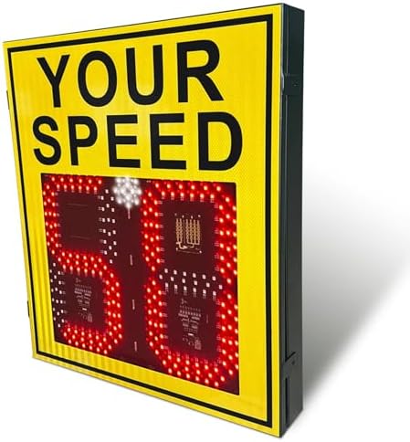 Solar LED Radar Speed Limit Sign - 24