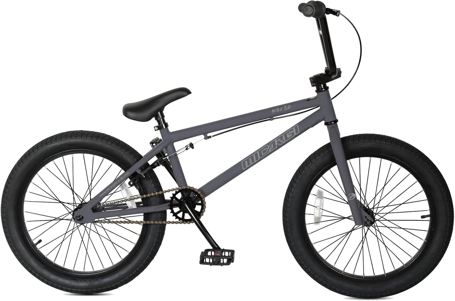 MICARGI MBX 20 Inch BMX Bike Steel Frame U-Brake One Piece Crank for Boys and Girls