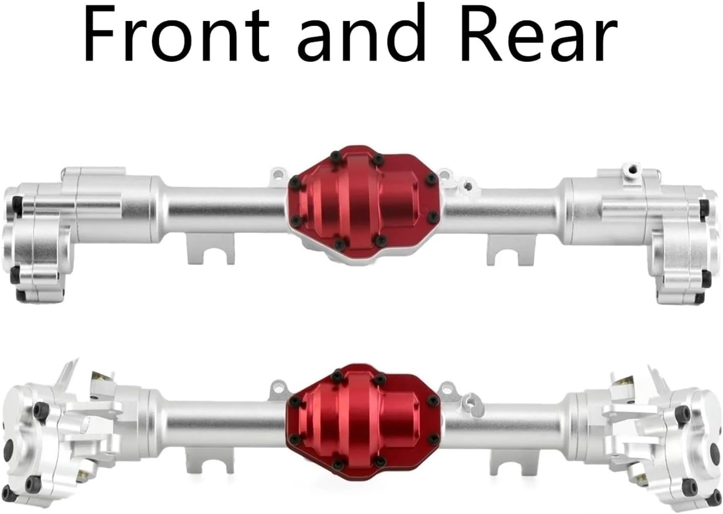 RC Car Parts for YiKong YK4082 YK4083 for Absima for Yucatan CR1.8 1/8 Metal Front and Rear Portal Axle Housing Gear Cover RC Crawler Car Upgrades Parts(1 Set (2pcs))