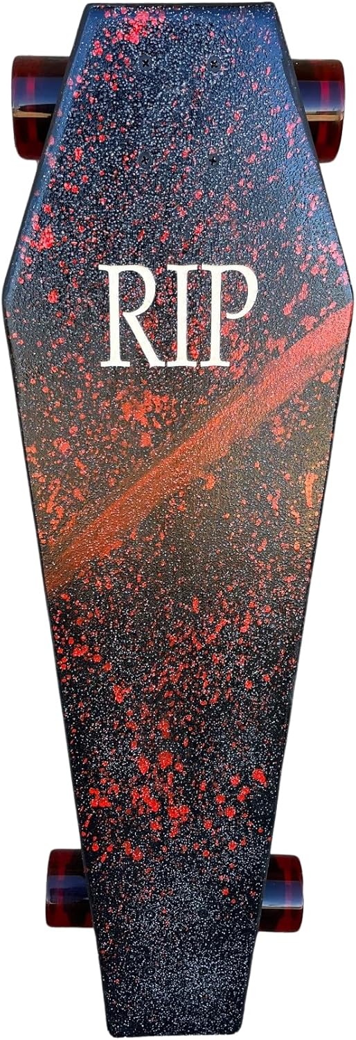 Coffin Bloody RIP Skateboard | Longboard | 30x9 | Coffin Croozer