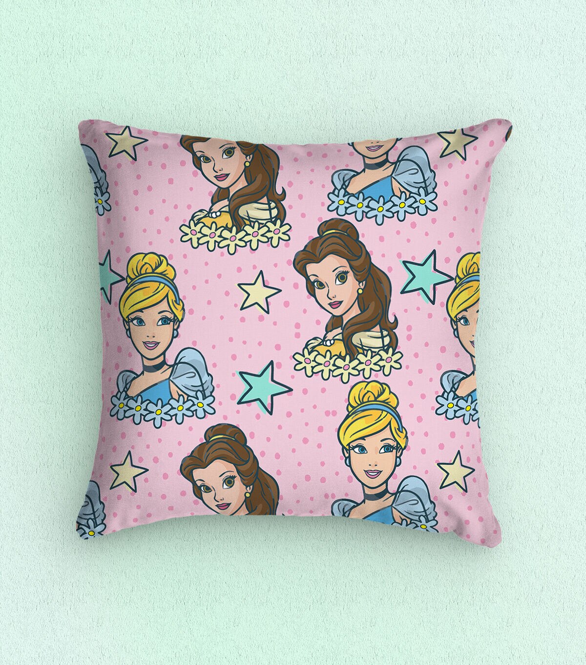 Disney Princess Dot Stars Fleece Fabric