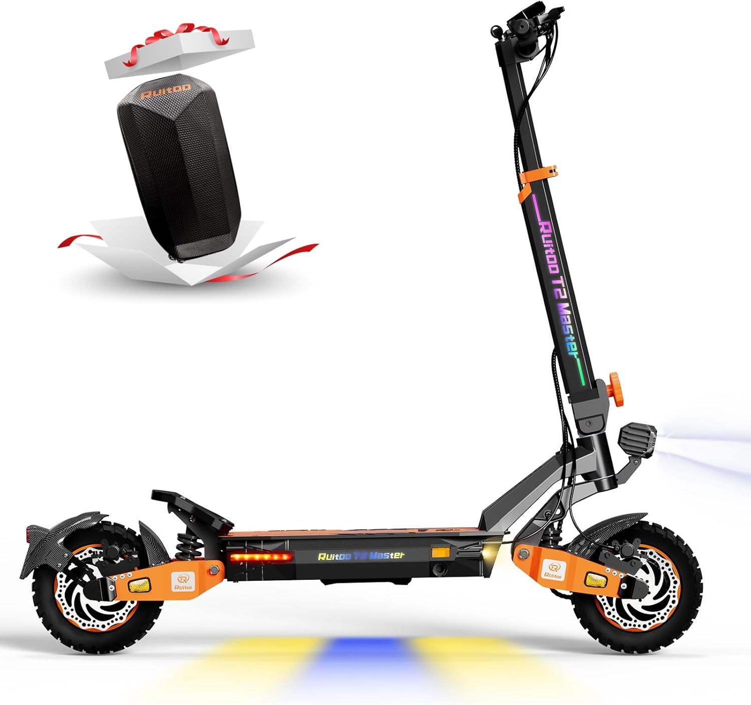 Ruitoo® Electric Scooter, 1000W/1600W/5600W Motor, Off Road Electric Scrooter Adults, 27/32/34/47Mph Top Speed, 28/35/44/50/53 Miles Max Range, Foldable E-Scooter Support Return