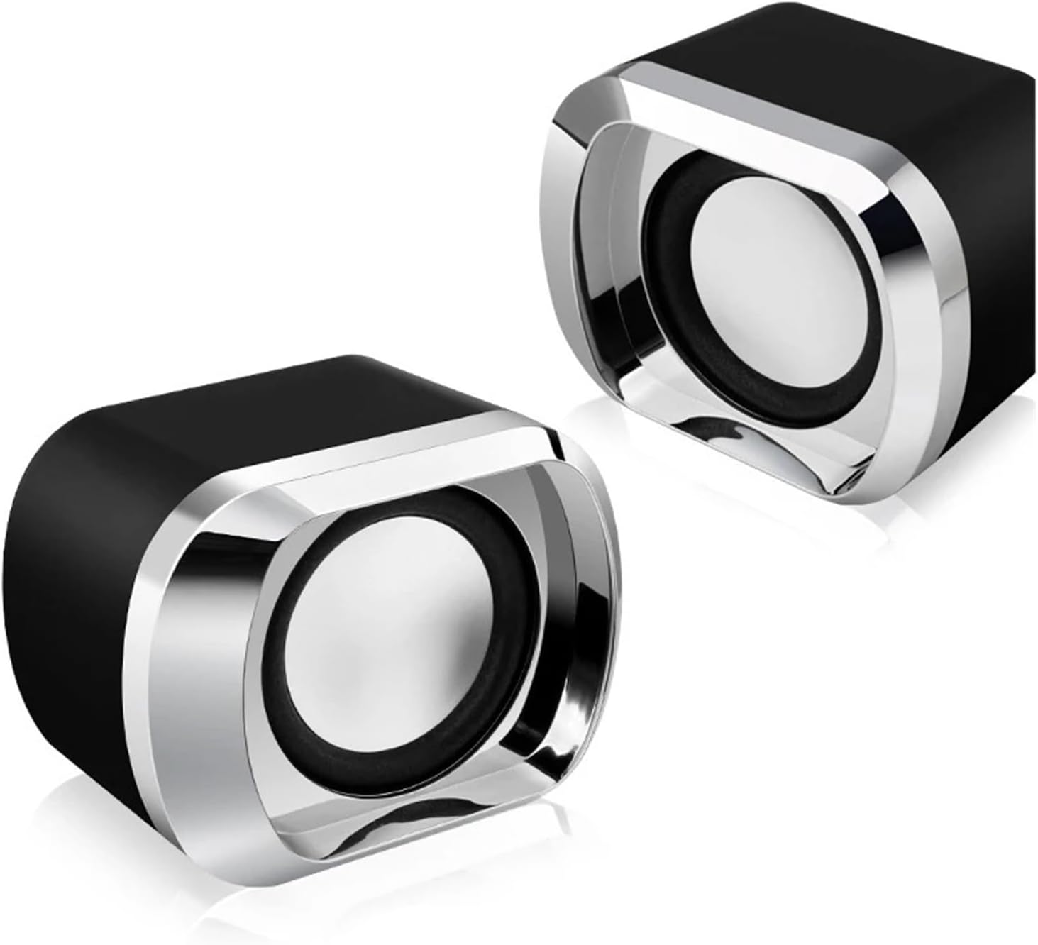 Computer Speakers Powered AUX Wired Input Bass Stereo 2 * 3W/4Ω Powerful Loudspeaker