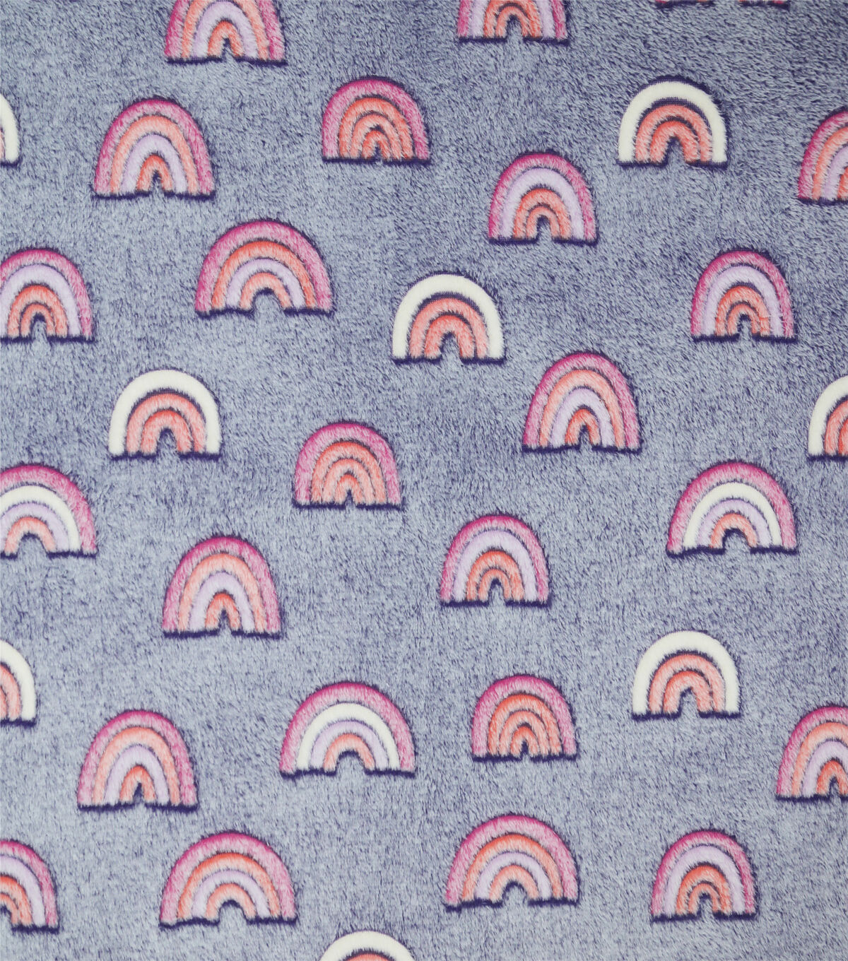 Sew Lush Rainbow Embossed Fleece Fabric