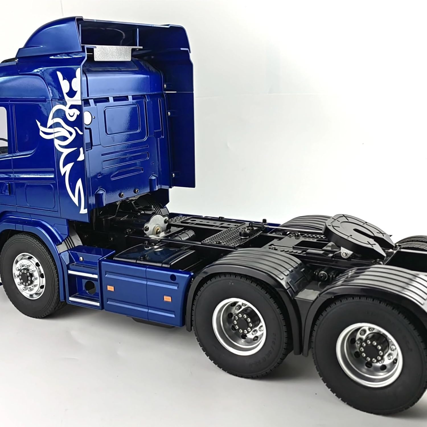 For Tamiya 1/14 6PCS Wheel Tires Complete Set Metal Front Rear Hub Rubber Tyre RC Tractor Truck Car Parts Models