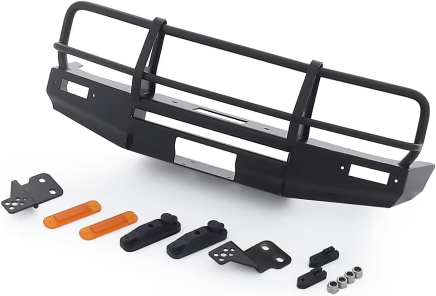 RC Car Accessories Compatible with RCRUN RUN80 1/10 RC Crawler Car Upgrade Modification Replacement Parts Accessories Metal Front Bumper