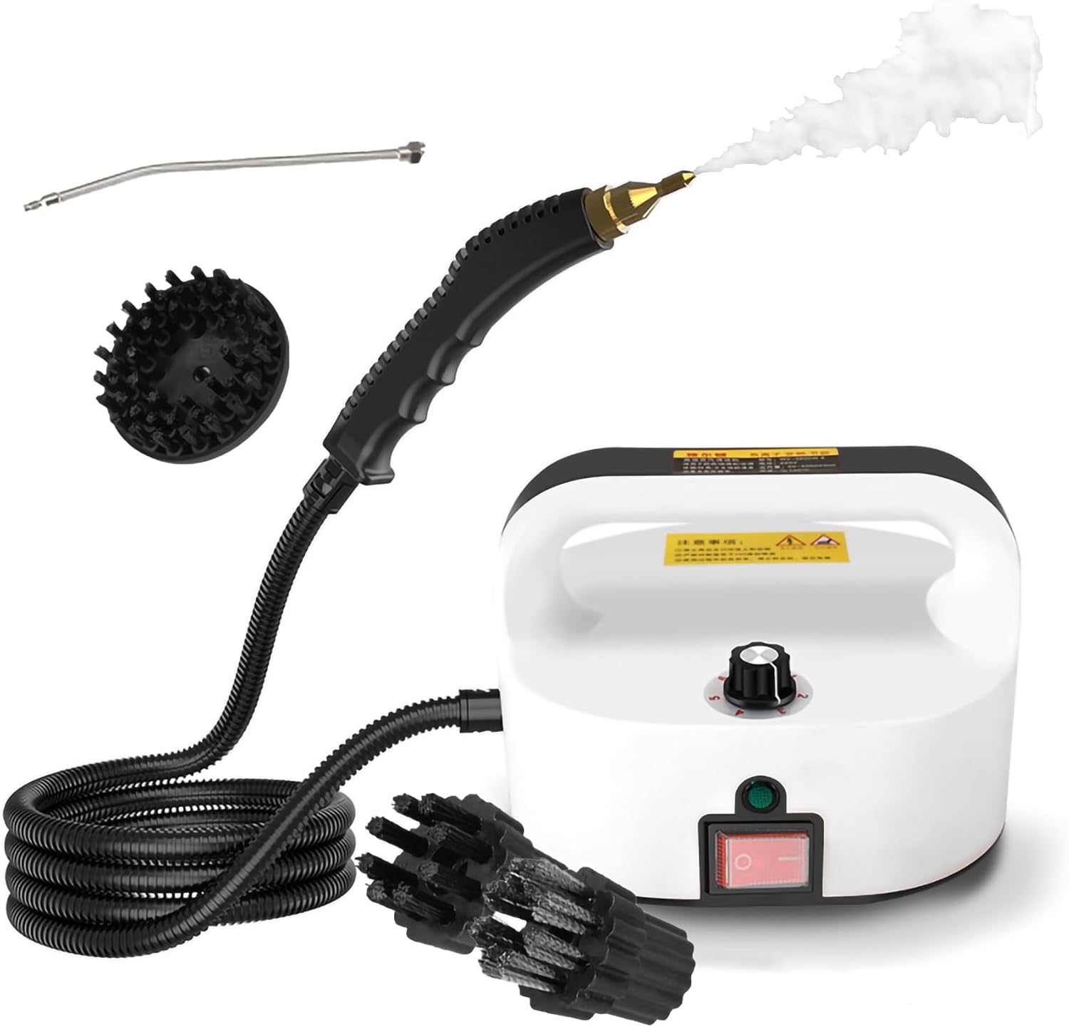 Electric Steam Cleaning Machine 1600W Handheld Steam Cleaner, Quickly Generate High-Temperature Pressurized Steam, Multi-Purpose Steamer for Home Use/Car Detailing/Kitchen/Bathroom/Furniture (Color :