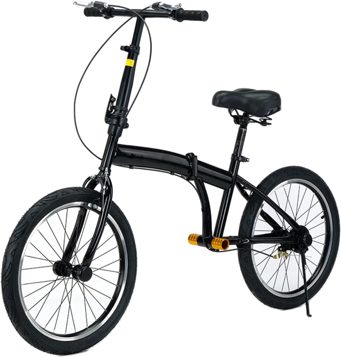 Adult Folding Balance Bike for Mens/Womens/Youth, 20-inch Wheels, No Pedal Training Bicycle with Handbrake & Footrest, Best Birthday Gift