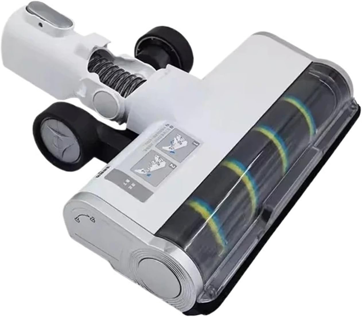 Roller Head Floor Brush Replacement part For Midea P7 Max/P7 for Flex/Z7 Complete/Q3 vacuum cleaner accessories Floor Brush Head(White)