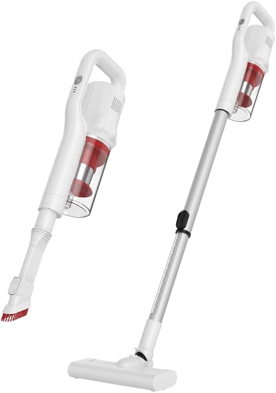 Generic Cordless Liquid Handheld Vacuum Cleaner for Hardwood Floors and Carpets, Stick Vacuum (White), co120