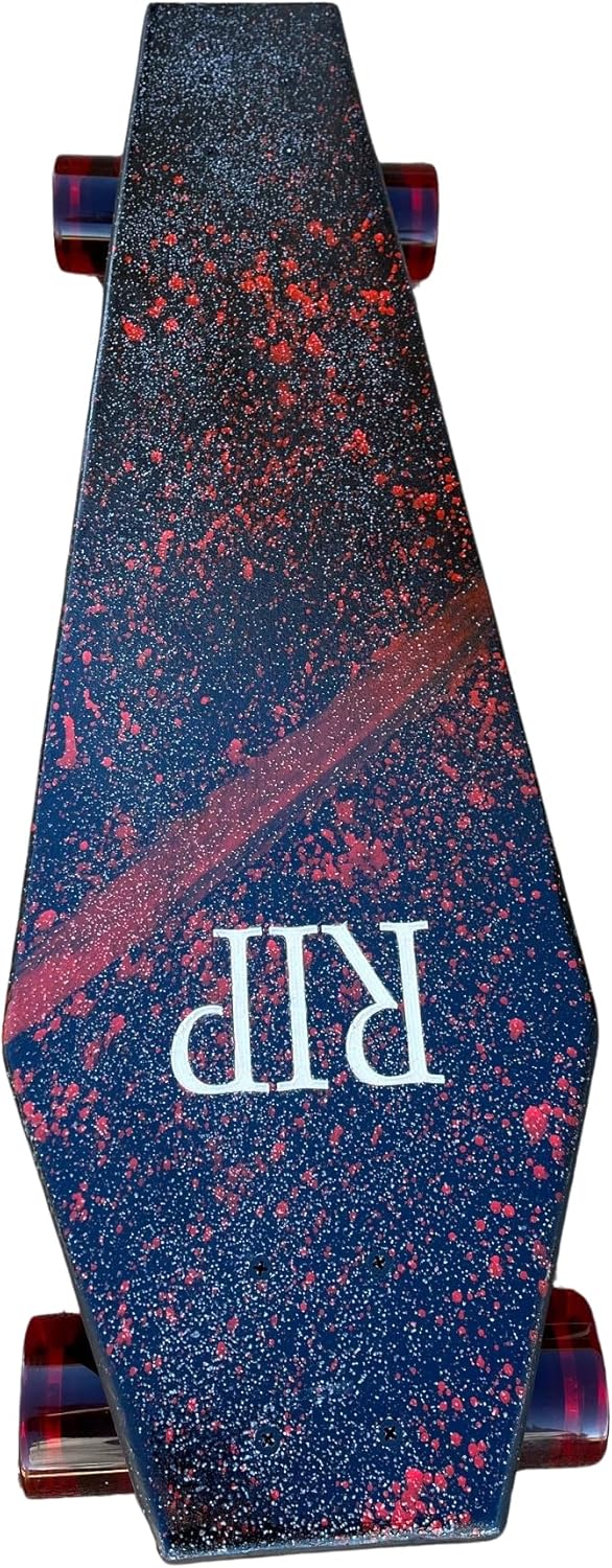 Coffin Bloody RIP Skateboard | Longboard | 30x9 | Coffin Croozer
