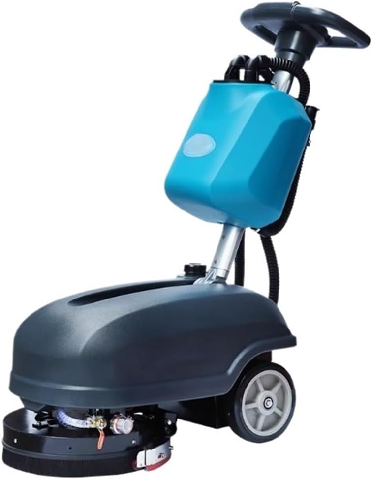 WANGHAI2024M Outdoor Hand Push Sweeper Hand Pushed Small Floor Scrubber, Commercial Industrial Plant, Shopping Mall,Restaurant, Vacuum Mop Sweeping Machine