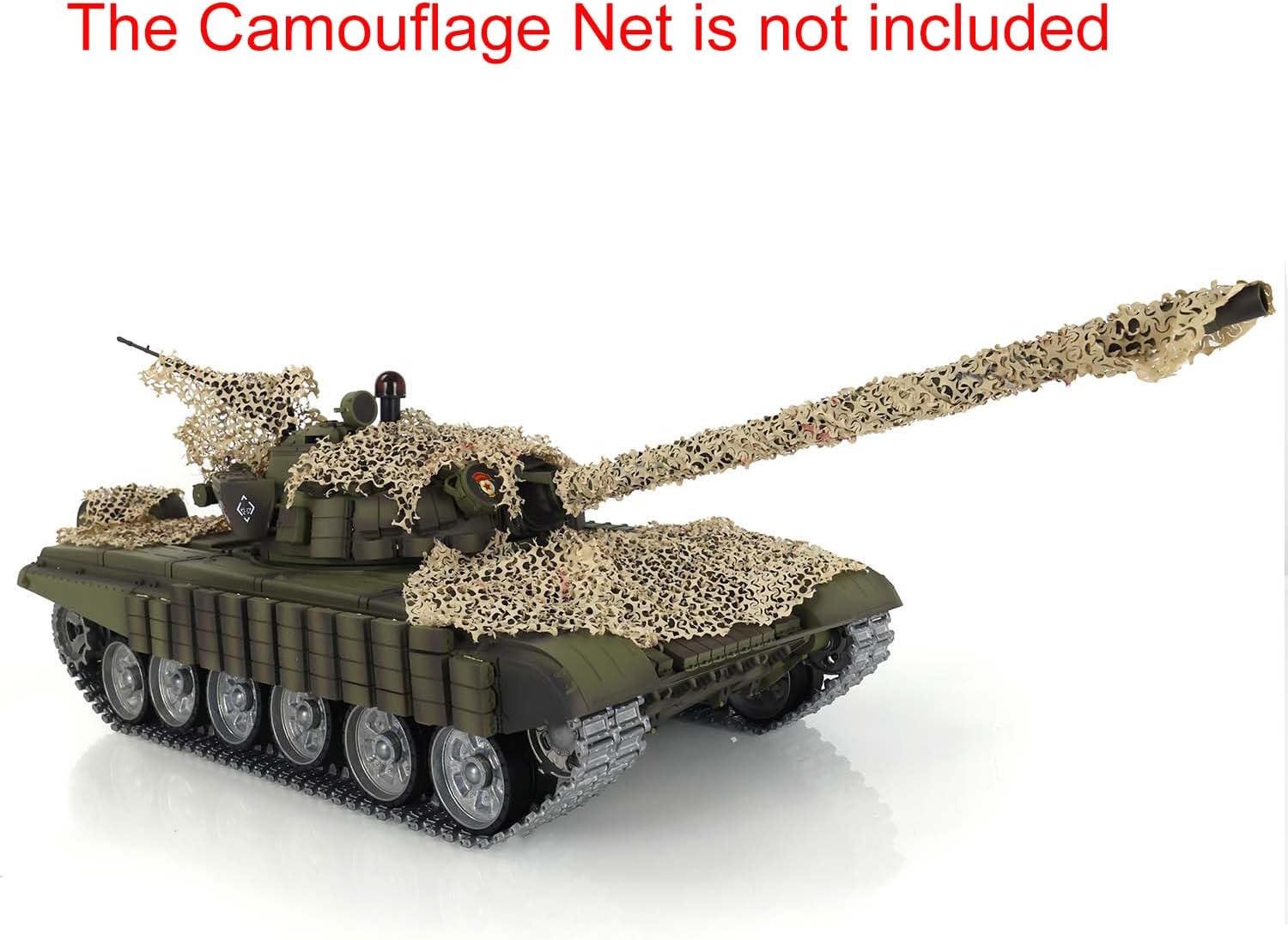 Toucan RC Hobby Henglong T72 RC Battle Tank 1/16 RTR 7.0 Mainboard 3939 Armor Metal Tracks Wheel