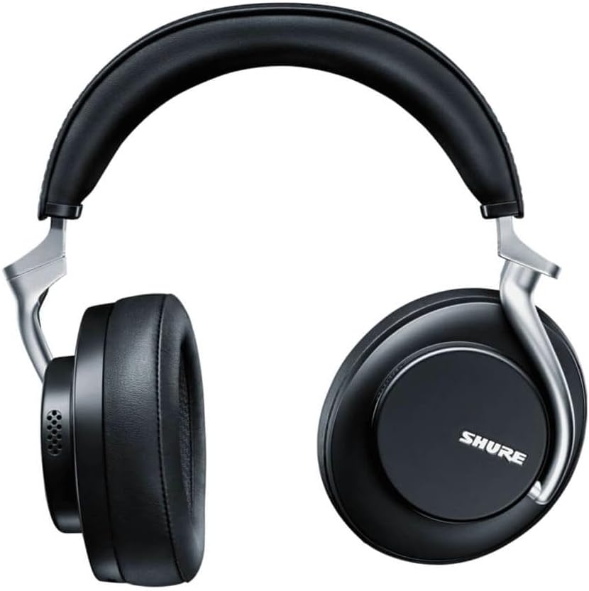 Shure AONIC 50 Wireless Noise Cancelling Headphones, Premium Studio-Quality Sound, Bluetooth 5 Wireless Technology, Comfort Fit Over Ear, 20 Hours Battery Life, Fingertip Controls - Black