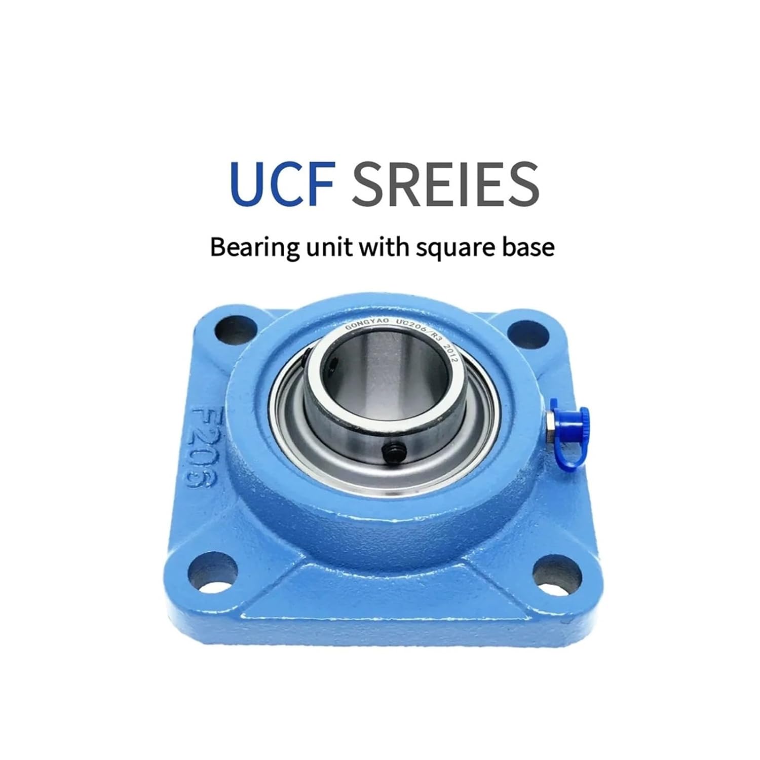 UCF204 UCF205 UCF212 UCF206 UCF210 UCF211 UCF207 UCF208 UCF209 UCF Series Bearing Unit with Square Base, Thickened and Weighted Base, high-Speed Operation(UCF212(Inner 60mm))