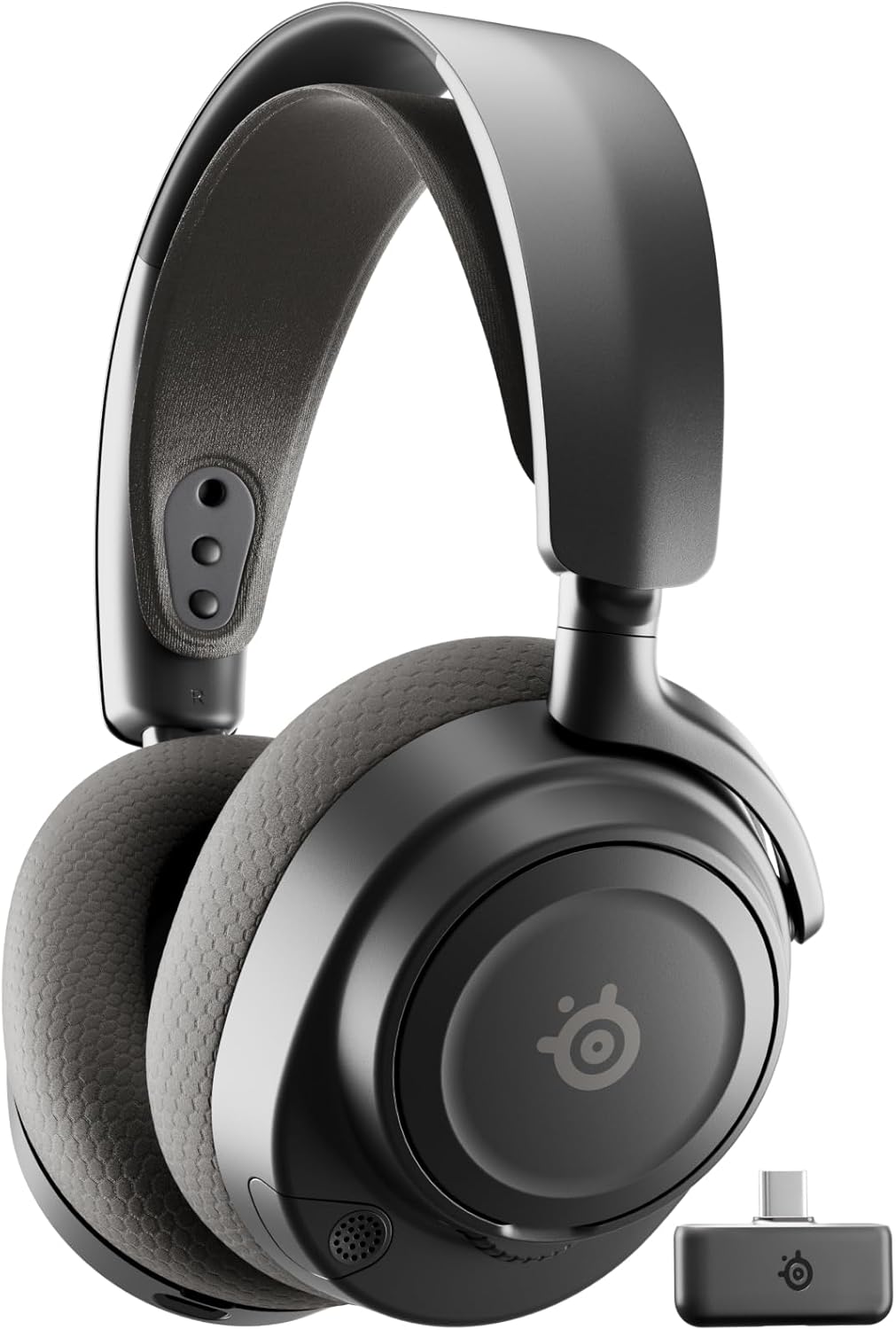 SteelSeries Arctis Nova 7P Wireless Gen 2 Gaming Headset - Real-Time App Control, 50+ HR Play, Neodymium Magnetic Drivers, Mix 2.4GHz/Bluetooth, PS5, PS4, PC, Switch 1/2, Mobile - Black