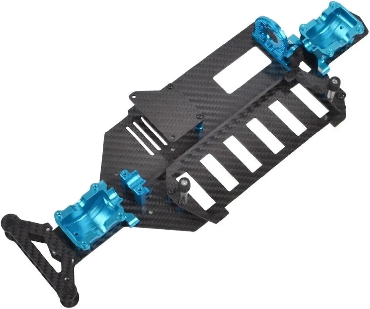 RC Car Frame Parts For Tamiya For TT02 TT02D TT-02R TT-02S TT-02SR 1/10 Chassis Carbon Lower W/Diff Case Rc Car Upgrade Accessories Replacement