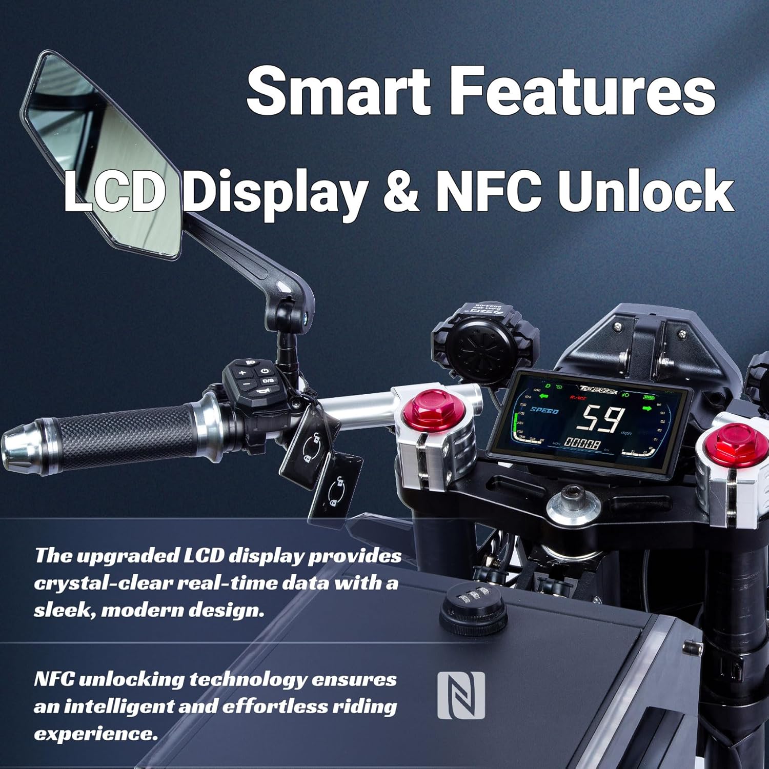 72V Adult Electric Motorcycle,10,000W Dual-Drive High-Speed JL Motor,50A Long-Range Lithium Battery,62 MPH Top Speed,93-Mile Range