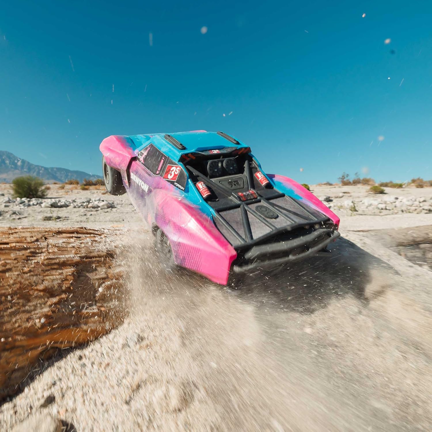 ARRMA RC Truck 1/10 SENTON 4X4 223S BLX BRUSHLESS Short Course Truck RTR (Battery and Charger Not Included) with DSC, Blue, ARA4303V4T3