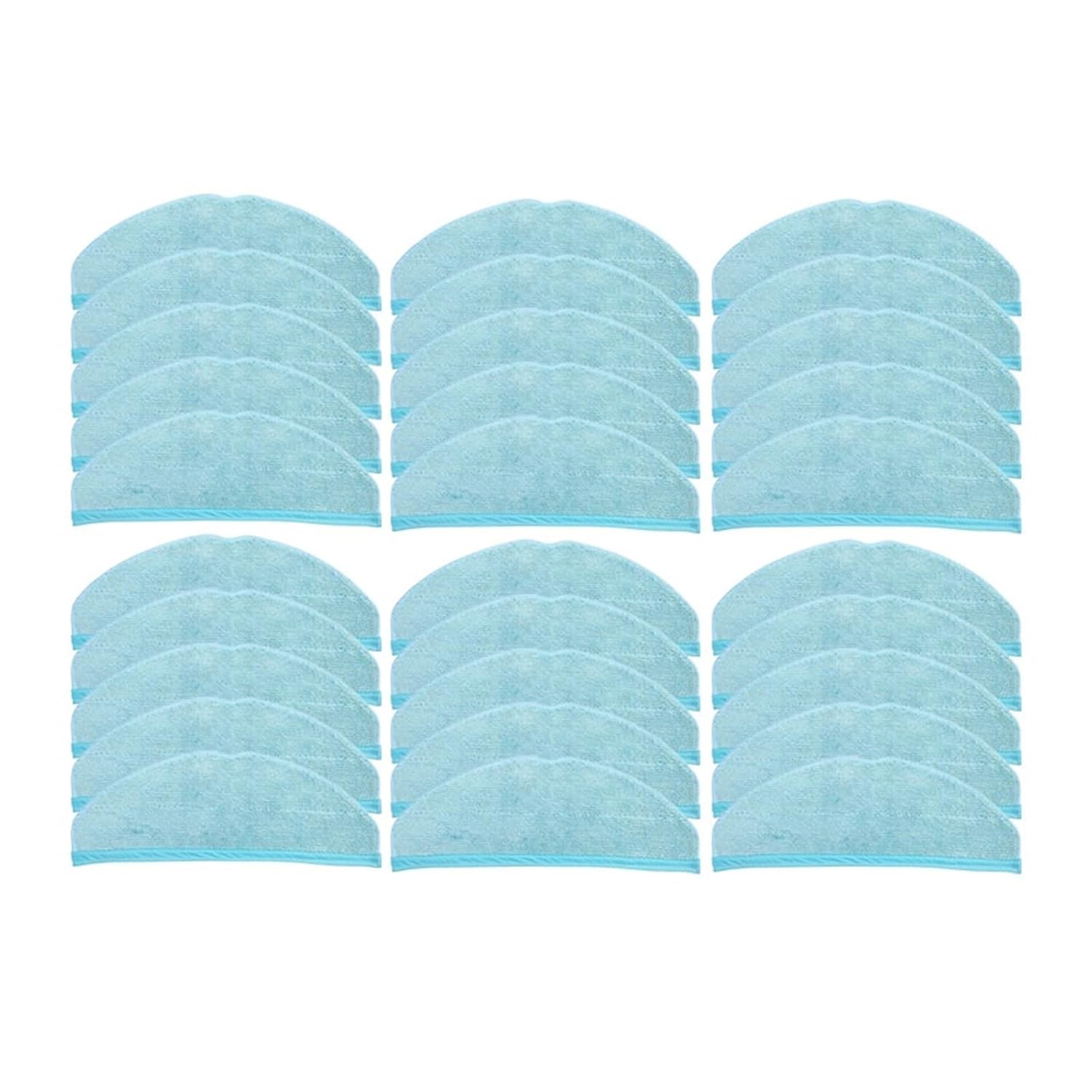 Accessories ，Compatible for Cecotec Conga， 8090 9090 Robotic Vacuum Cleaner Part Microfiber Cloth Rag Replacement Spare Parts Mop Cloths(30pcs)