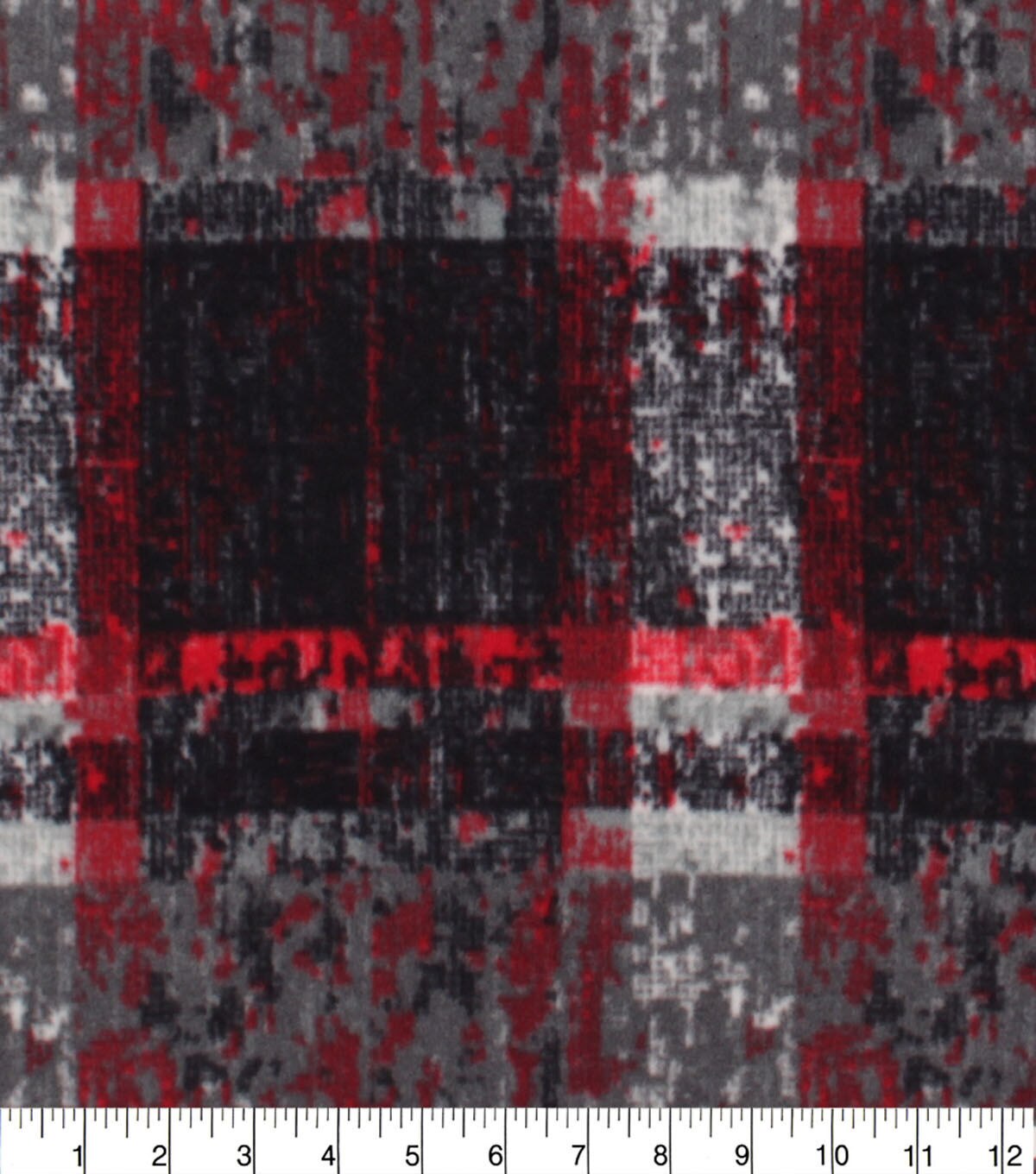 Red & Black Plaid Blanket Anti Pill Fleece Fabric