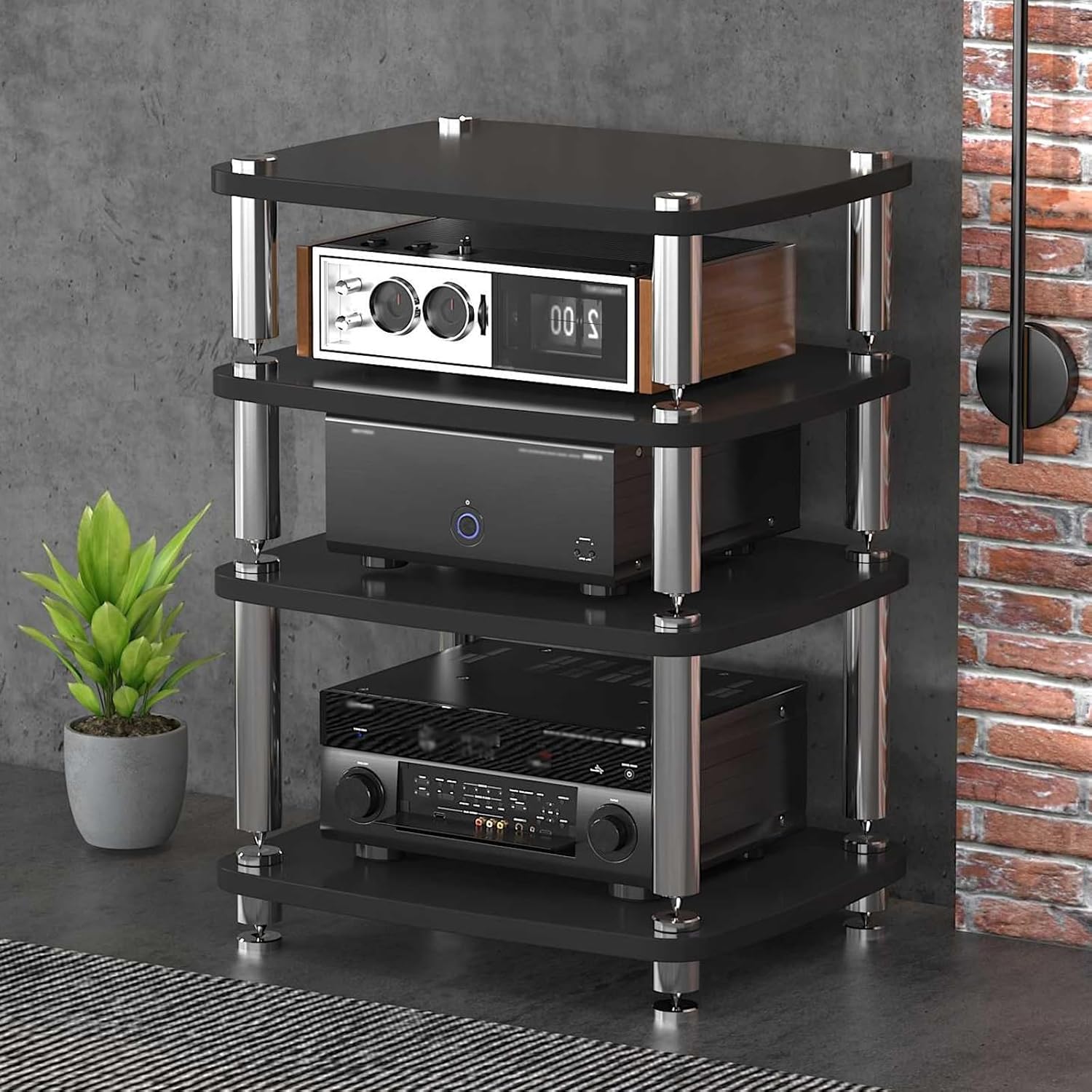 WNYAILLL 3-Tier AV Media Stand