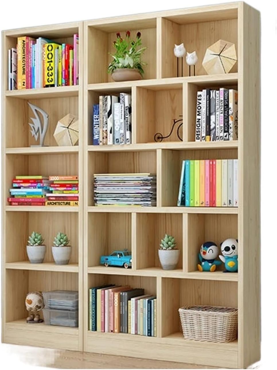 All Solid Wood Bookshelf, Pine Floor Shelf, Children's Bookcase Locker Corner Storage Cabinet (Color : 180x24x24cm Semicircle Bookshelf) (180x160x24cm (Bd))