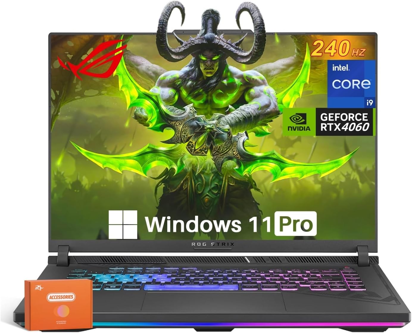 ASUS ROG Strix G16 Gaming Laptop, NVIDIA RTX 4060, Intel i9-14900HX, 16