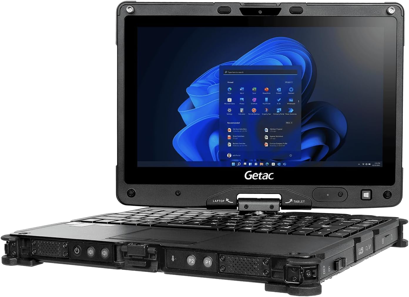 Getac V110 G6, Intel Core i5-10210U up to 4.2GHz, 11.6 inch FHD Touch Screen Sunlight Readable, 16GB, 256GB SSD, Webcam, Windows 11 Pro (Renewed)