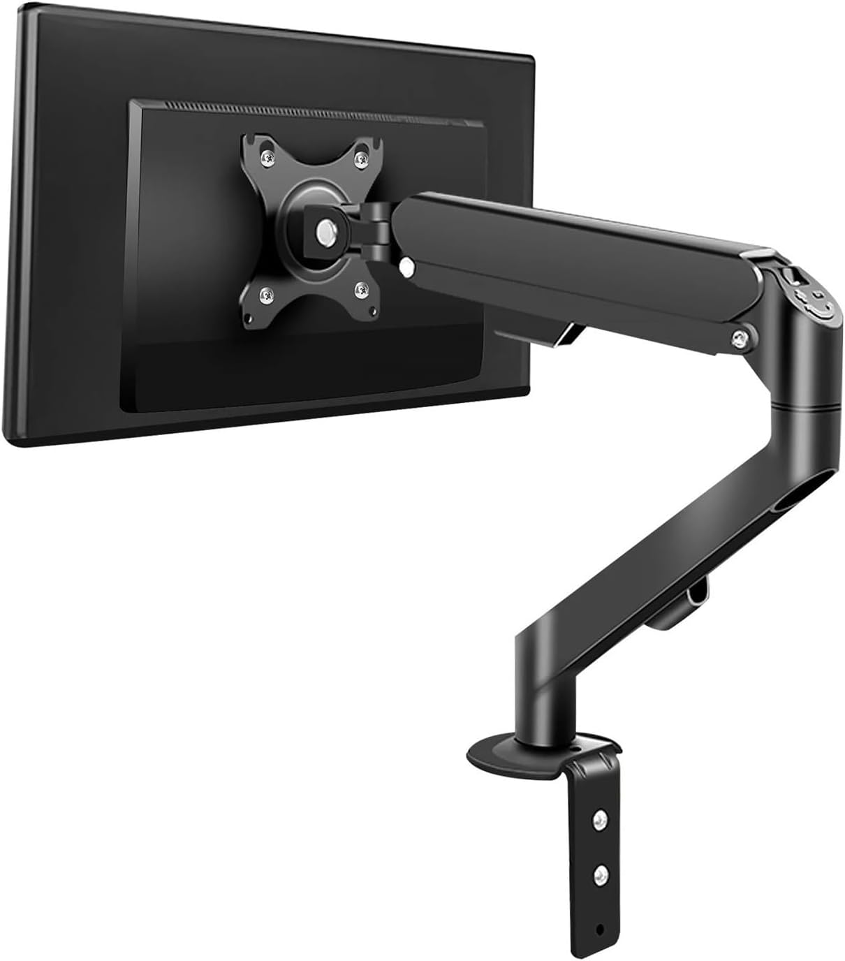 Desktop Gas Spring 17-34 Inch LCD LED Monitor Stand Articulated Arm Load-bearing 9kg Full Motion Support Rod TV Stand PC Stand M5(M5 White)