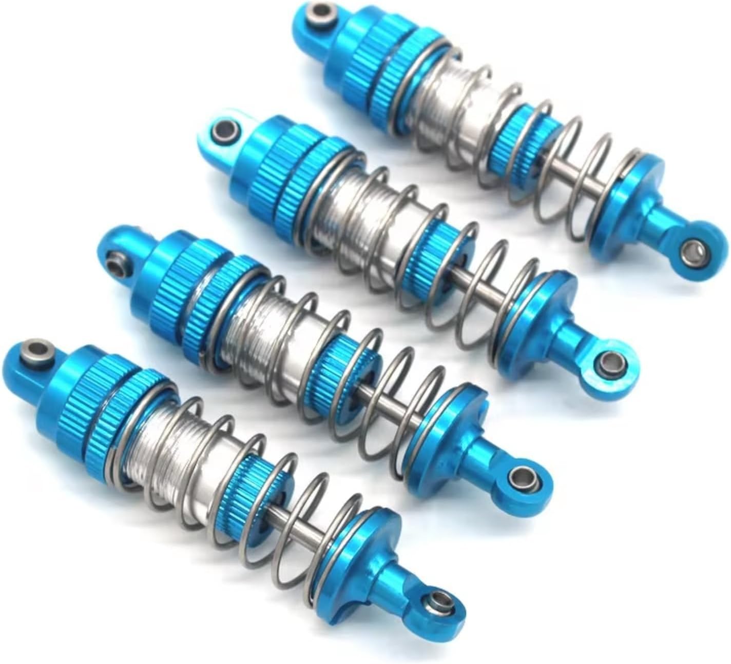 RC Car Upgrade Part For MJX M162 M163 16207 16208 16209 16210 H16V3 1/16 Metal Oil Pressure Shock Absorber RC RC RC Upgrader Accessories(Blue)