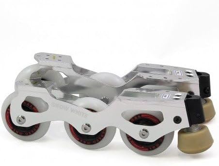 L'ESTEL SKATES - Snow White Inline Roller Skates - Complete Figure Skating Inline Frames - Inline Figure Skating